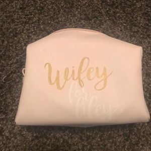 Wifey for lifey cosmetic bag